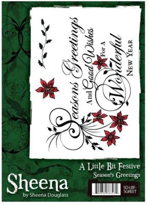 A Little Bit Festive Stamp Set - Seasons Greetings by Sheena Douglass