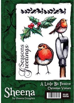 A Little Bit Festive Stamp Set - Christmas Visitors by Sheena Douglass