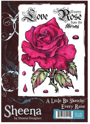 A Little Bit Sketchy Stamp Set - Every Rose by Sheena Douglass
