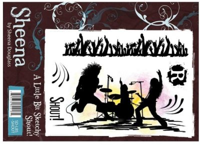 A Little Bit Sketchy Stamp Set - Shout! by Sheena Douglass