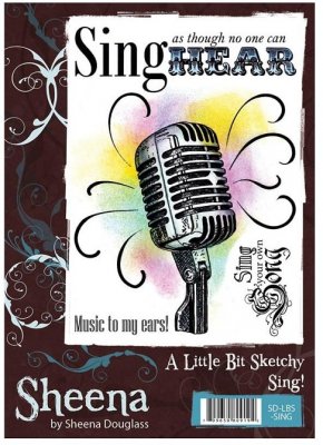 A Little Bit Sketchy Stamp Set - Sing! by Sheena Douglass
