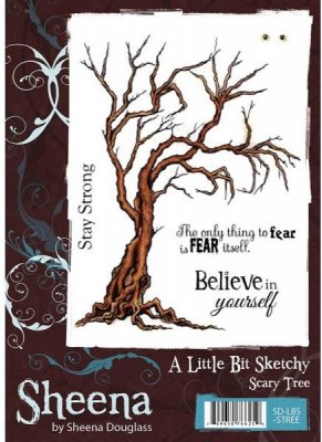 A Little Bit Sketchy Stamp Set - Scary Tree by Sheena Douglass