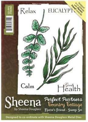 Sheena Douglass Perfect Partners Country Cottage A6 Unmounted Rubber Stamp - Florists Friend