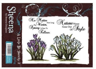 A Little Bit Sketchy Stamp Set - Spring by Sheena Douglass