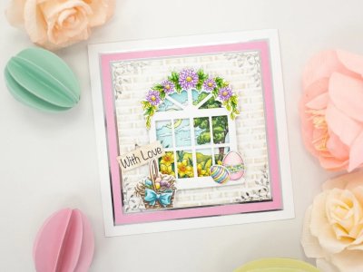 Crafter's Companion 2D Embossing Folders - Through the Window Brick Wall