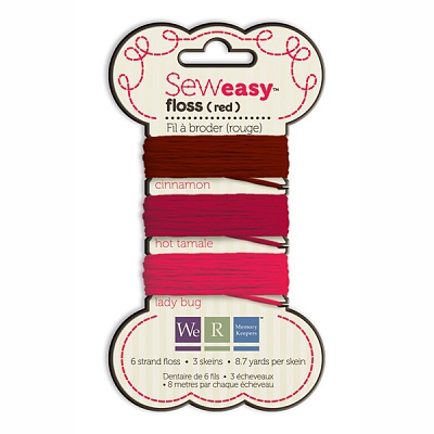 We R Memory Keepers - Sew Easy Floss, Red (23.8m)