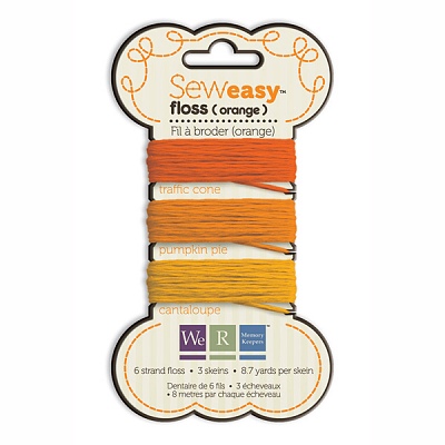 We R Memory Keepers - Sew Easy Floss, Orange (23.8m)