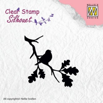 Nellies Choice Clearstamp - Silhouette Birdsong #2