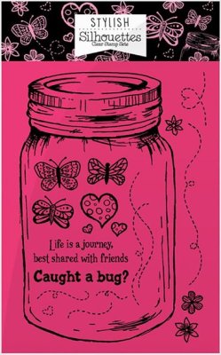 Hunkydory Stylish Silhouettes A6 Stamp Set - Wishes On Wings/Caught A Bug