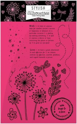 Hunkydory Stylish Silhouettes A6 Stamp Set - Wishes On Wings/Floral Wishes