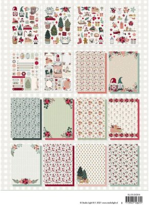 Studio Light A4 DIY Block Essentials nr.14 - Cozy Christmas (32 sheets)