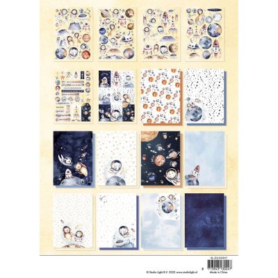 Studio Light A4 DIY BLOCK Essentials nr.17 - Explore the Universe (32 sheets)