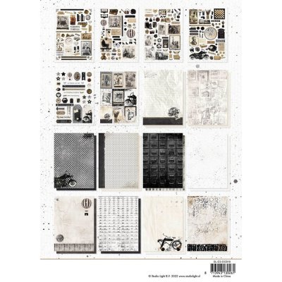 Studio Light A4 DIY BLOCK Essentials nr.19 - Vintage treasures (32 sheets)