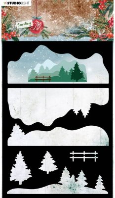 Studio Light A5 Mask Stencil - Sending Joy nr.33