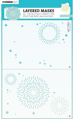Studio Light Mask Stencil - Sweet Stories Fireworks