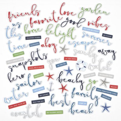 49 And Market Chipboard Set - Summer Porch Words