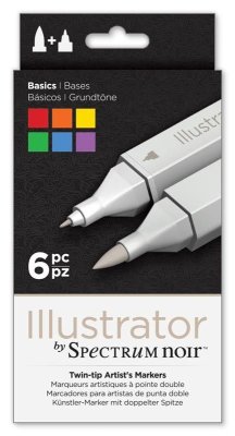 Spectrum Noir Illustrator Pens - Basics (6 pack)