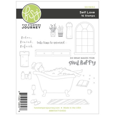 Fun Stampers Journey Clear Stamps Set - Self Love
