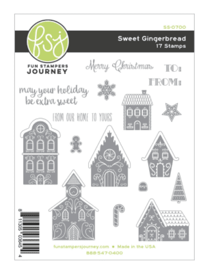 Fun Stampers Journey Rubber Stamps - Sweet Gingerbread