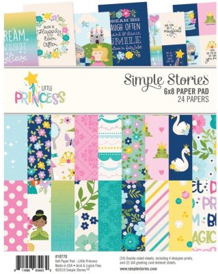 Simple Stories 6”x8” Paper Pad - Little Princess (24 sheets)