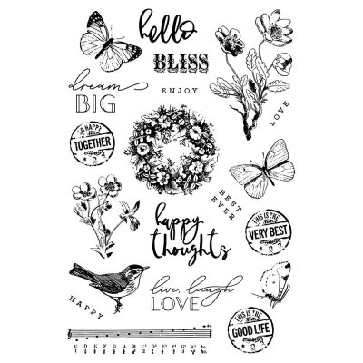 Simple Stories Photopolymer Clear Stamps - Simple Vintage Garden District