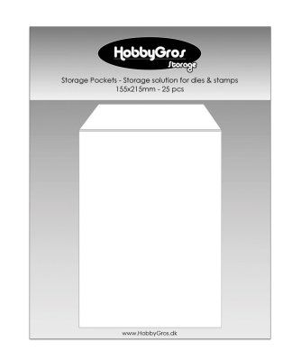 HobbyGros Storage Pockets for Dies and Stamps (25 pack)
