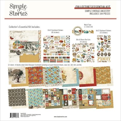 Simple Stories 12"x12" Collector's Essential Kit - Simple Vintage Ancestry