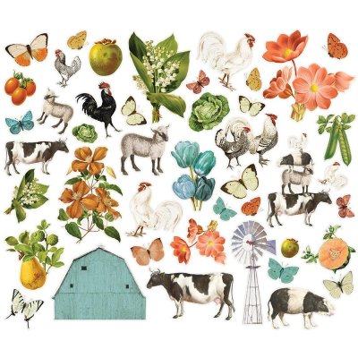 Simple Vintage Farmhouse Garden Bits & Pieces Die-Cuts - Garden (44 pack)