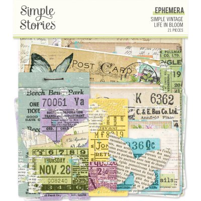 Simple Stories Ephemera - Simple Vintage Life in Bloom (21 pack)