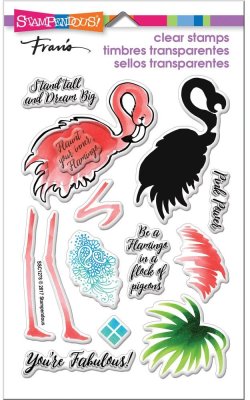 Stampendous Perfectly Clear Stamps - Flamingo Messages