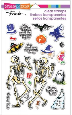 Stampendous Perfectly Clear Stamps - Skeleton Humor