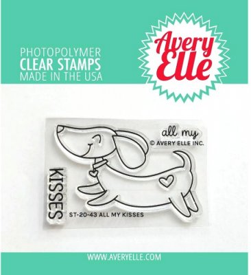 Avery Elle 2"x3" Clear Stamp Set - All My Kisses