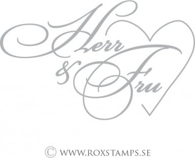 ROX Stamps Stämplar - Herr & Fru