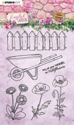 Studio Light A6 Clear Stamps - English Garden nr.433