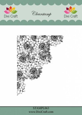 Dixi Craft Clear Stamps - Flower Corner
