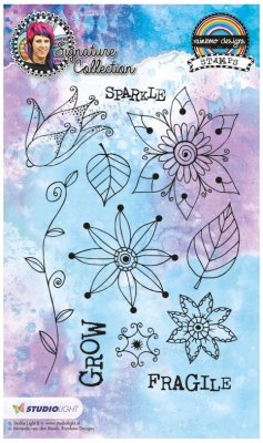 Studio Light Stamp A5 Mixed Media Rainbow Designs #14