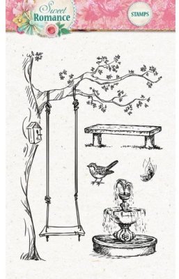Studio Light A6 Clearstamp Set - Sweet Romance 129