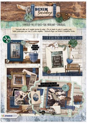 Studio Light A4 Die-Cut Bloc - Denim Saturdays #77 (12 sheets)