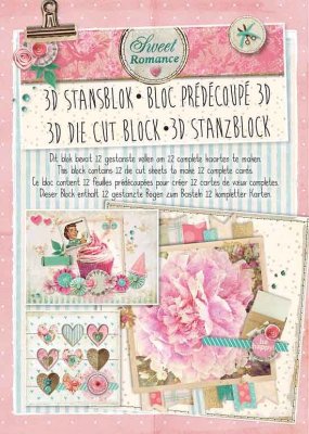 Studio Light A4 Die-Cut Bloc - Sweet Romance 26 (12 sheets)