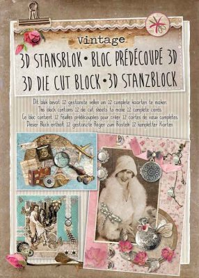 Studio Light A4 Die-Cut Bloc - Vintage 24 (12 sheets)