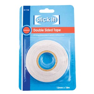 12mm x 18mt STICK IT! DOUBLE SIDED TAPE