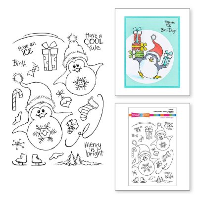 Stampendous Clear Stamp Set - FransFormer Snowy Penguins