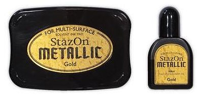 StazOn Metallic Ink Kit - Gold
