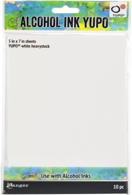 Tim Holtz Alcohol Ink White Yupo Paper (10 pack, 114lb)