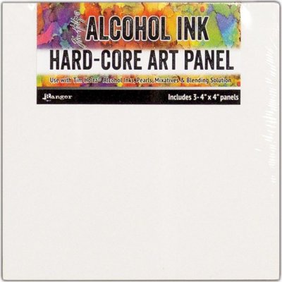 Tim Holtz Alcohol Ink 4"x4" Hard Core Art Panel (3 pack)