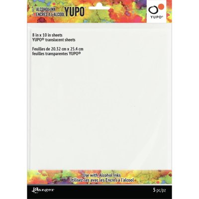Tim Holtz Alcohol Ink Transucent 8"x10" Yupo Paper 104lb (5 sheets)