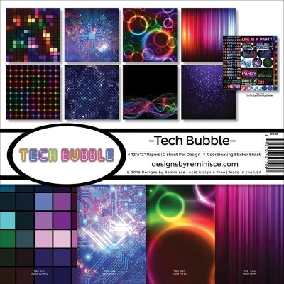 Reminisce 12”x12” Collection Kit - Tech Bubble (9 sheets)