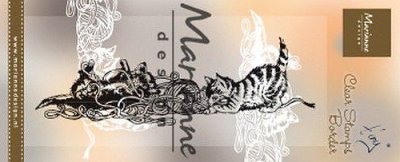 Marianne Design Clear Stamps - Tinys Border Kittens