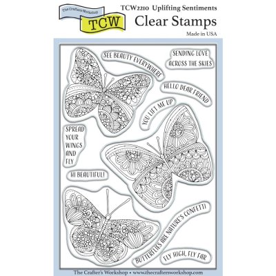 Crafter's Workshop 4"x6" Clear Stamps - Uplifting Sentiments