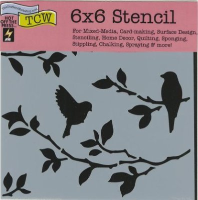 Crafters Workshop 6"x6" Template - Birds On Branches